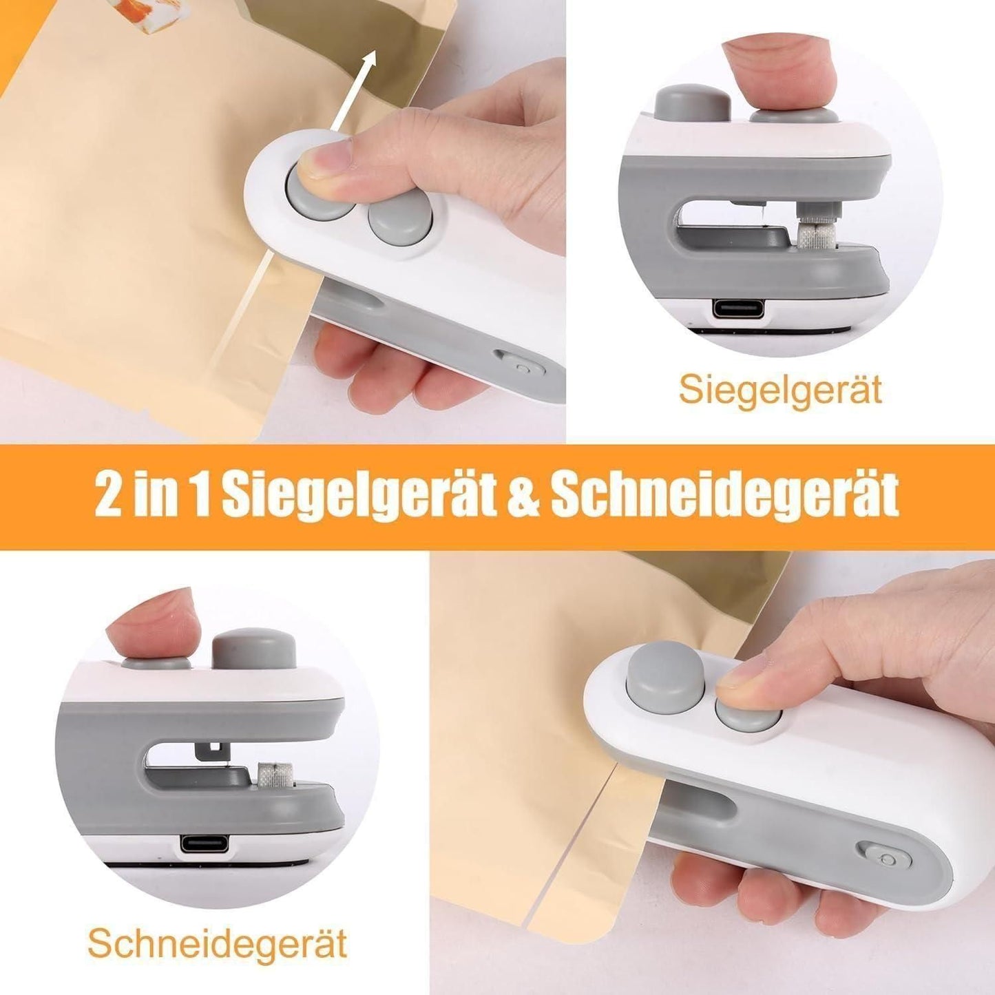 Portable Mini Sealing & Cutter Machine 2 in 1