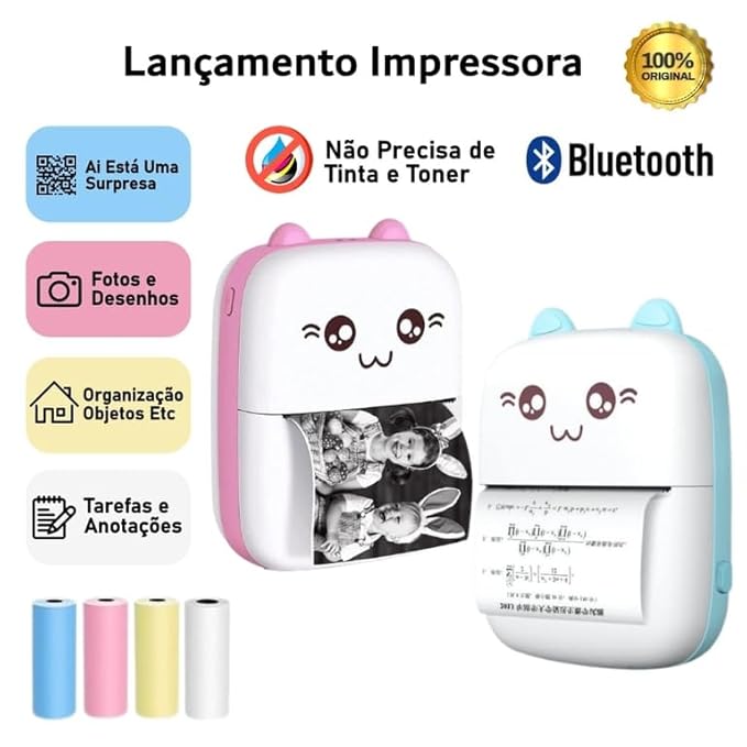Inkless Bluetooth Pocket Printer