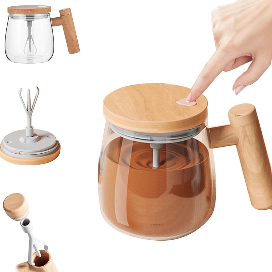 Self-Stirring Coffee Mug