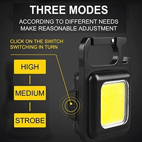 Mini LED COB Flashlight Keychain Light