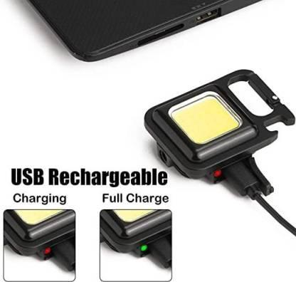 Mini LED COB Flashlight Keychain Light