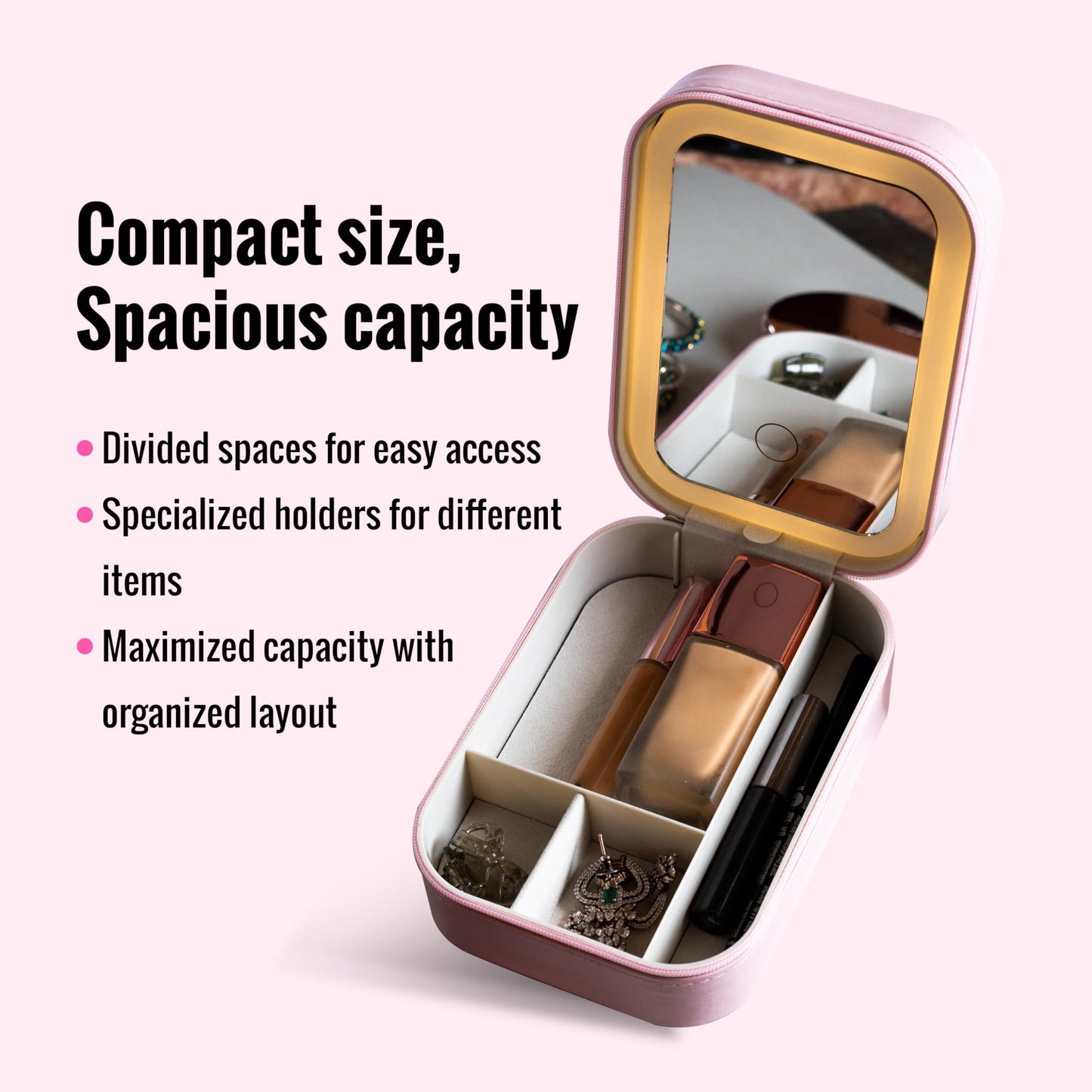 LED Makeup Box with Smart Mirror