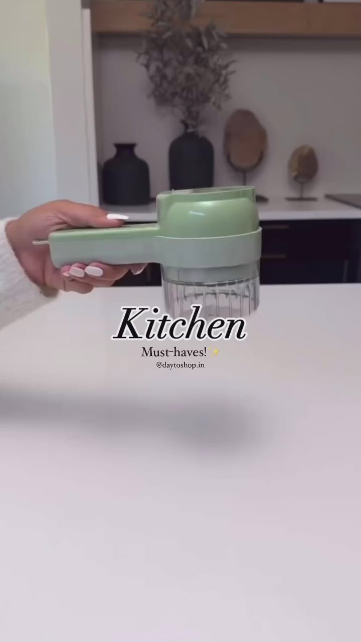 4 in 1 Portable Electric Vegetable Cutter